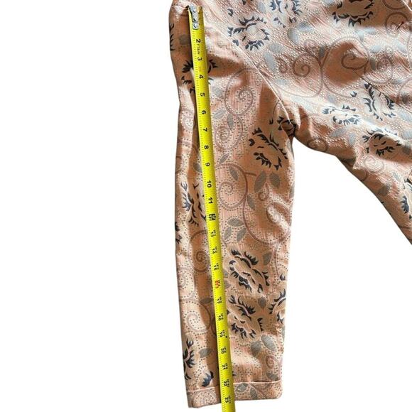 ORVIS Sz Med Floral Swirls Embroidered Pearl Button Mandarin Collar BlazerJacket - Picture 9 of 9